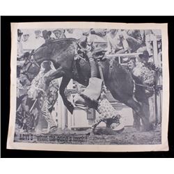 RARE Early Levi's Jeans Rodeo Advertisement Poster