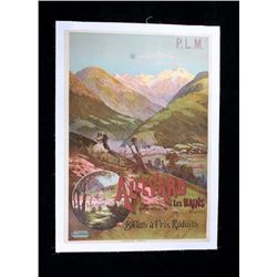 Early 1900's Allevard Les Bains Travel Poster