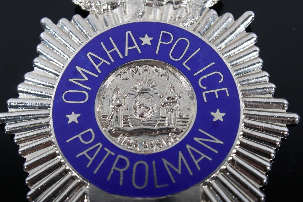 Omaha Police Patrolman Nickel Silver Badge