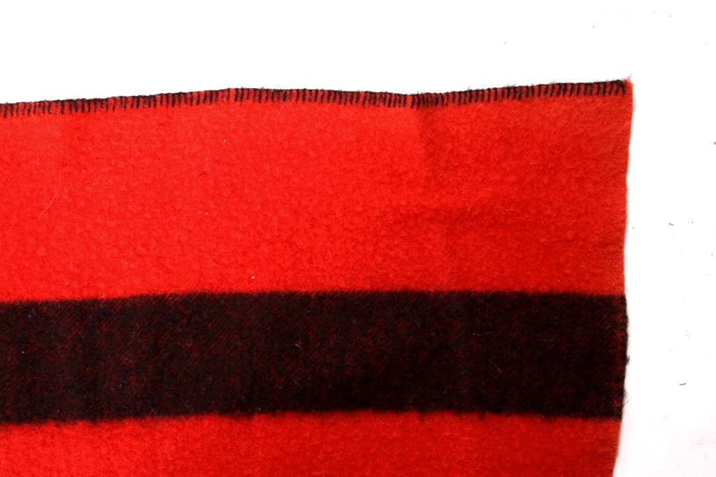 Mohawk TePee Red & Black Wool Blanket