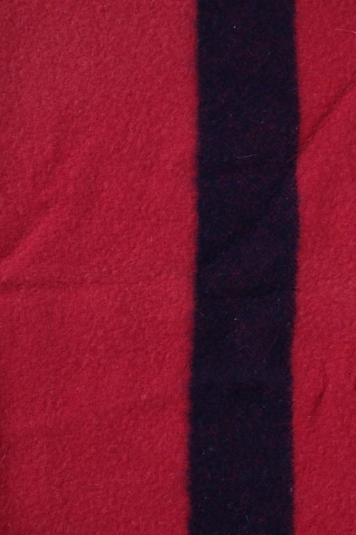 Mohawk TePee Red & Black Wool Blanket