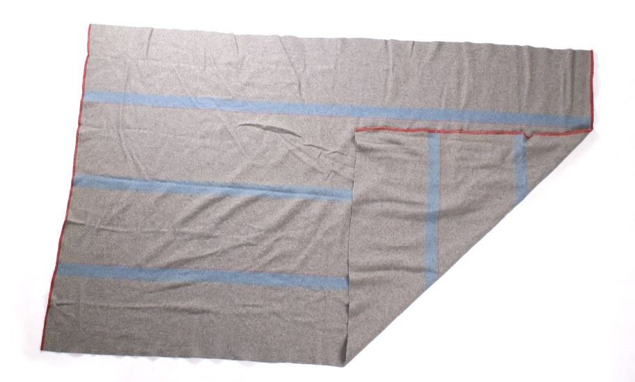 WWII Australian Army N85 Gray Wool Blanket