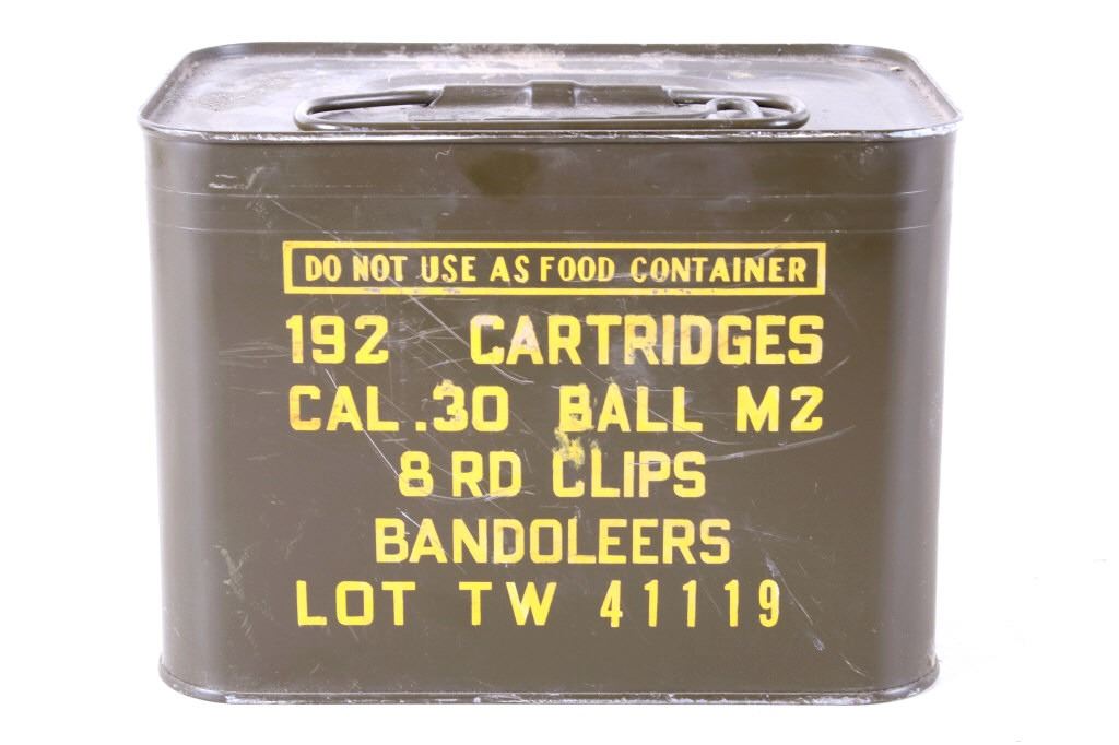 UNOPENED Can of 192 .30 Cal Ball M2 Cartridges