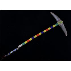 Sioux Fully Beaded Steer Horn Dance Club c. 1900