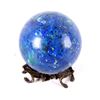 Image 2 : Azurite & Malachite Polished Stone w/ Bronze Stand