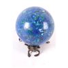 Image 4 : Azurite & Malachite Polished Stone w/ Bronze Stand