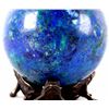 Image 6 : Azurite & Malachite Polished Stone w/ Bronze Stand