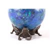 Image 7 : Azurite & Malachite Polished Stone w/ Bronze Stand