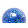 Image 9 : Azurite & Malachite Polished Stone w/ Bronze Stand