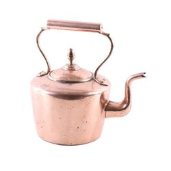 1860 Dovetail Bottom Penn. Gooseneck Copper Pot