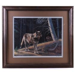 1989 Original Paul Krapf "Wolves on the Prowl"
