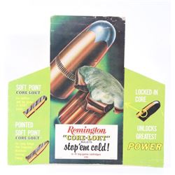 1959 Remington "Core-Lokt" Bullet Advertising Sign