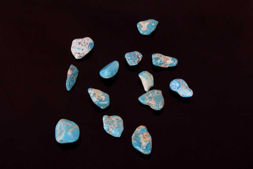Collection of Uncut Cripple Creek Turquoise
