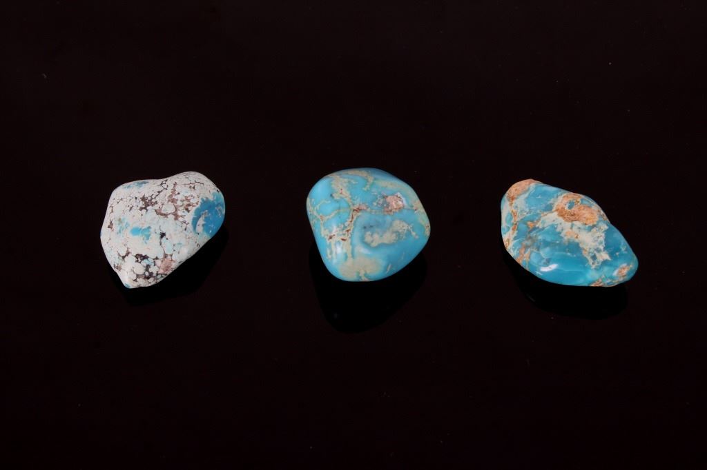 Collection of Uncut Cripple Creek Turquoise