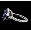 Image 3 : 2.78 ctw Tanzanite and Diamond Ring - 14KT White Gold