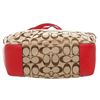 Image 4 : Coach Brown Monogram Canvas Red Leather Trim Tote Bag
