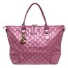 Image 2 : Gucci Metallic Pink Guccissima Leather Two-Way Tote Bag