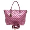 Image 4 : Gucci Metallic Pink Guccissima Leather Two-Way Tote Bag