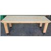 Image 1 : Rolling Wooden Utility Table on Wheels 8’L x 3’D x 37”H
