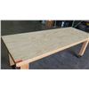 Image 2 : Rolling Wooden Utility Table on Wheels 8’L x 3’D x 37”H