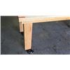 Image 3 : Rolling Wooden Utility Table on Wheels 8’L x 3’D x 37”H