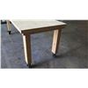 Image 8 : Rolling Wooden Utility Table on Wheels 8’L x 3’D x 37”H