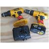 Image 1 : Qty 2 DeWalt Cordless Drill/Driver & Charger