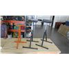 Image 1 : Qty 3 Pedestal Roller Adjustable Roller Stands w/ Rollers