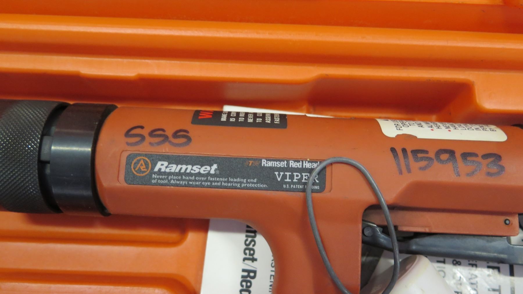Red Ramset Ramset Red Heart Viper Actuated Tool & Ramset D60 Fastening Tool