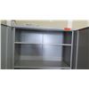 Image 8 : Tall Metal 2 Door 5 Shelf Locking Cabinet w/ Key