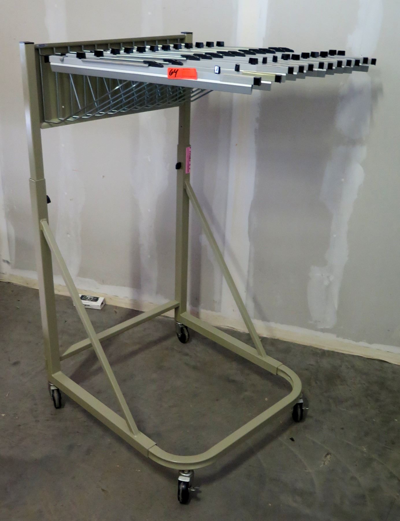 Rolling Rack for Hanging Plans or Drawings - Oahu Auctions