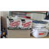 Image 2 : Qty 2 Cases Professional Painter's Plastic, Cables, Papers, Thermal Jug, etc