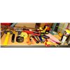 Image 1 : Multiple Misc Tools - Hammers, Bolt Cutter, Clean Up Bags, Tape Measure, etc