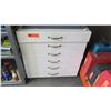 Image 1 : White 6 Drawer Tool Box w/ Multiple Misc Couplings, Fittings, Bolts, etc