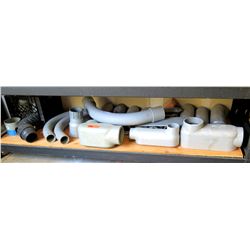 Multiple PVC Conduit, Elbows, Junction Boxes, Connectors, etc