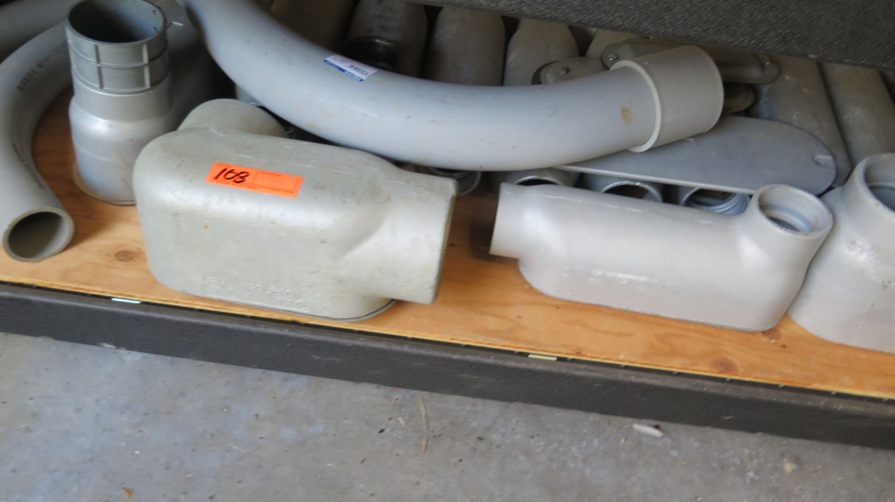 Multiple PVC Conduit, Elbows, Junction Boxes, Connectors, etc