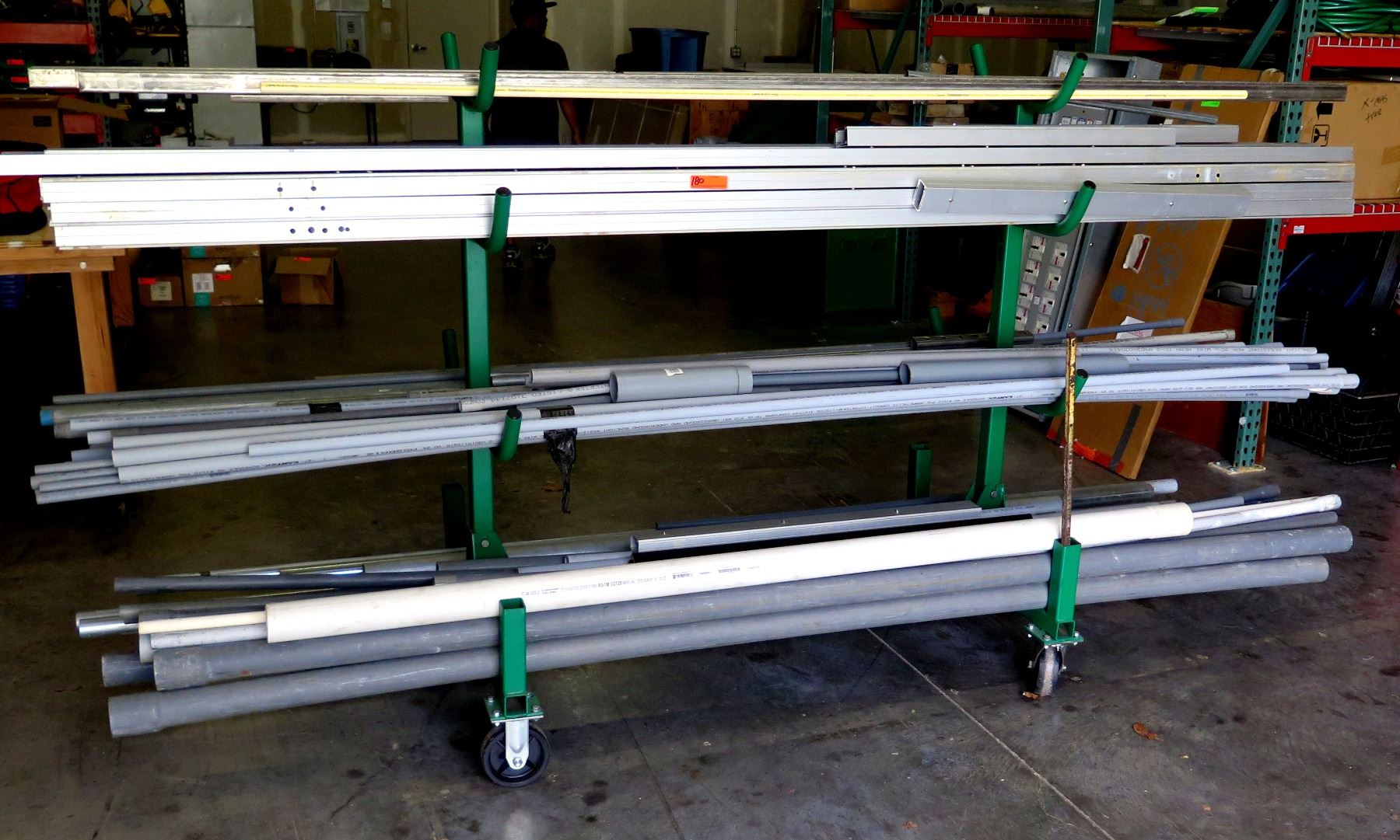 Pipe Rack w/ Misc PVC Pipe, Metal Framing, Conduits, etc