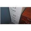 Image 3 : Vertical Beige Metal 4 Drawer Filing Cabinet w/ Lock & Key