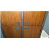 Image 3 : Modern Metal & Wood 4-Door 6-Shelf Office Cabinet