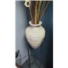 Image 2 : Decorative Large Vase w/ Artificial Flowers & Retro Clock