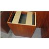 Image 2 : Wooden Desk w/ 2 Cabinets - Unassembled, Included Binders