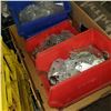Image 2 : LOT OF HARDWARE ORGANIZER BINS AND CORNER BRACKETS