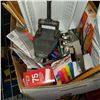 Image 2 : BOX OF NEW SHARPIES, HIGHLIGHTERS, HOLE PUNCH, AND OFFICE SUPPLIES