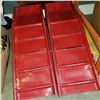 Image 2 : WOODEN VINTAGE VEHICLE CRAWLER AND 2 CAR RAMPS