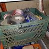 Image 2 : TOTE AND CRATE OF SHOP SUPPLIES