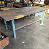 Image 1 : HEAVY DUTY REINFORCED 3/4 STEEL TOP SHOP TABLE