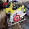 Image 2 : MAKITA ANGLE GRINDER AND 2 RYOBI CORDLESS CIRCULAR SAWS - NO BATTERIES