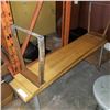 Image 1 : 2 MAPLE AND METAL BENCHES