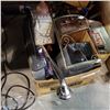 Image 1 : PAPER SLICER, POPCORN MAKER, VINTAGE CASE, AND COOKIE JAR