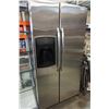 Image 1 : AMANA STAINLESS SIDE BY SIDE FRIDGE WITH FREEZER GUARANTEED TESTED AND WORKING